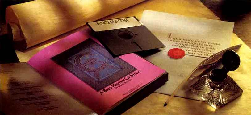 Photo from the Enchanter package showing the disk and feelies